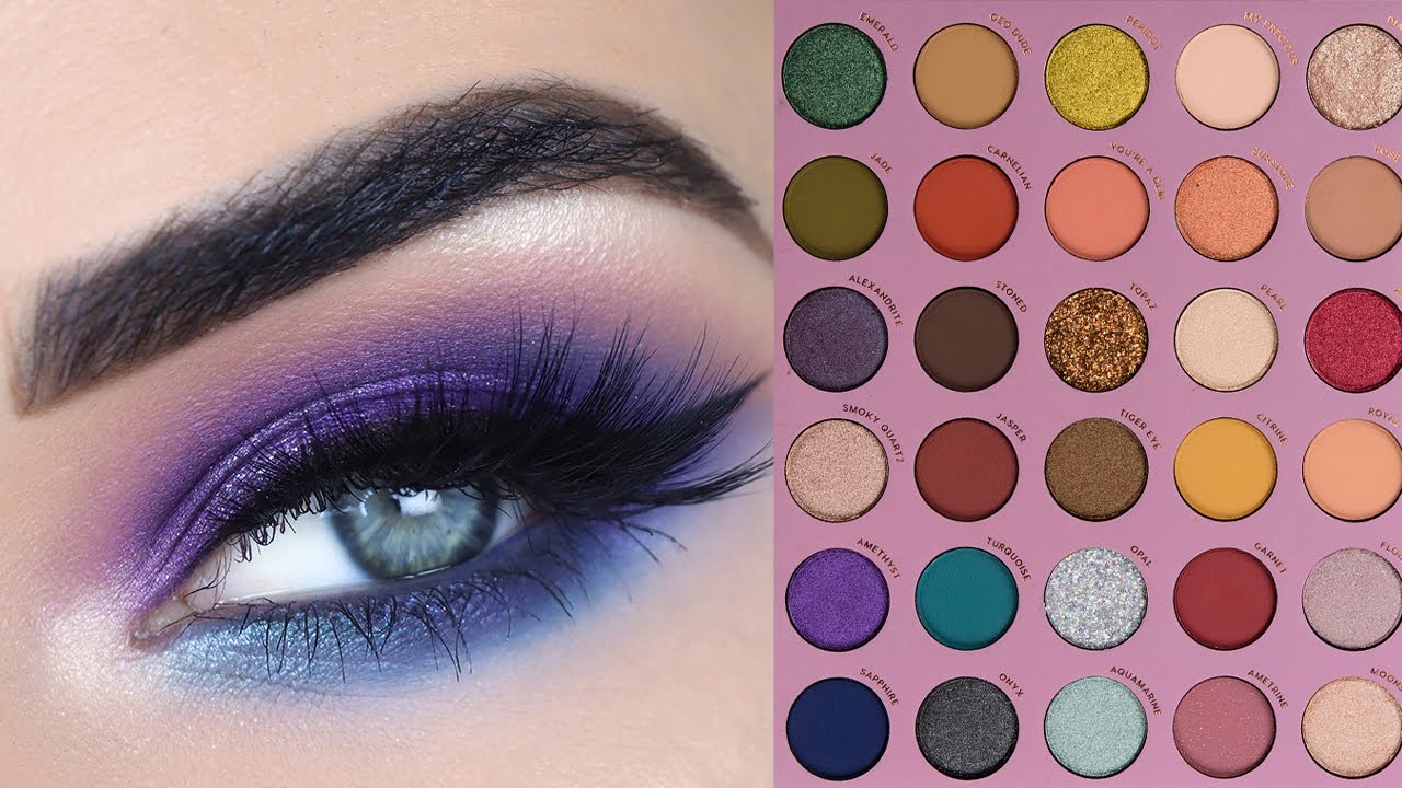 ColourPop x Kathleen Lights So Jaded Palette | Purple & Blue Eyeshadow Tutorial