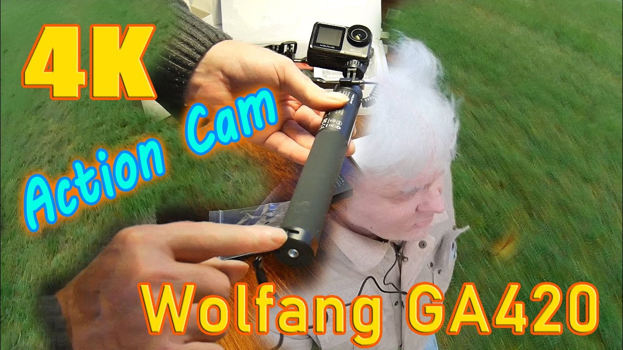 Günstig ► Wolfang GA420 Dual Screen mit Selfie Stick ► 4K Action Cam ► Demo Video Test