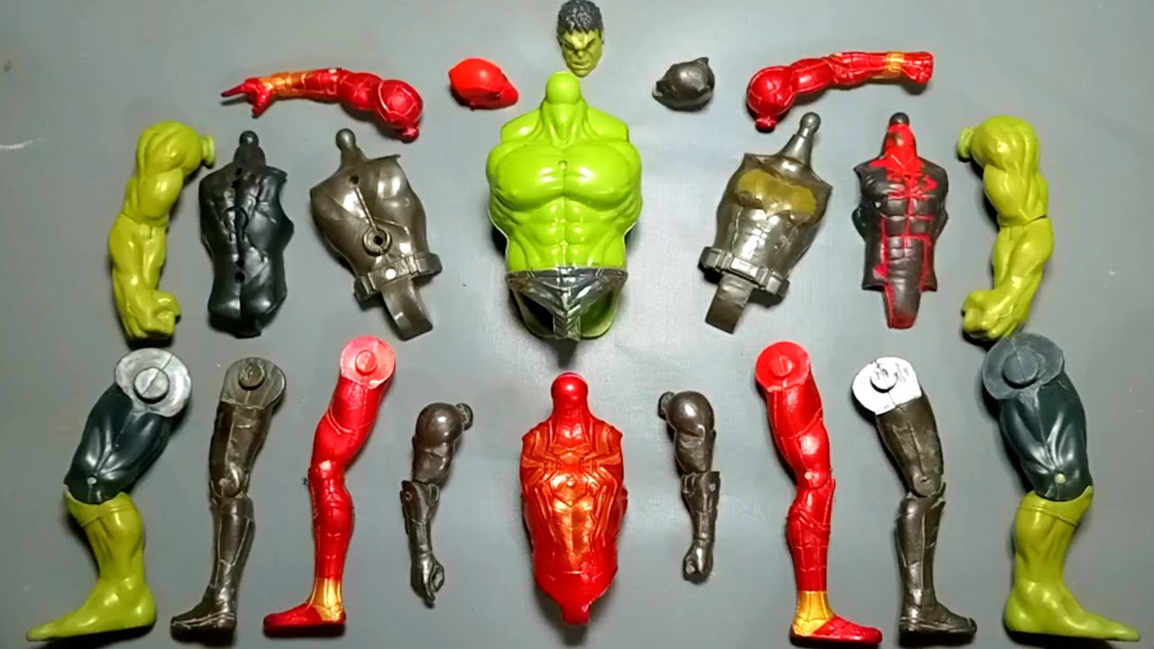 AVENGERS TOYS MARVEL'S BATMAN, HULK, WOLVERINE, SPIDERMAN SUPERHERO TOYS ACTIONS VIDEO 
