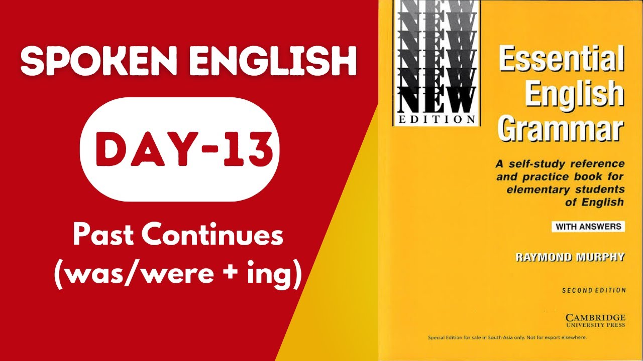 Day-13 | Unit-13 | Past Continuous Tense (Positive, Negative Sentences & Questions)