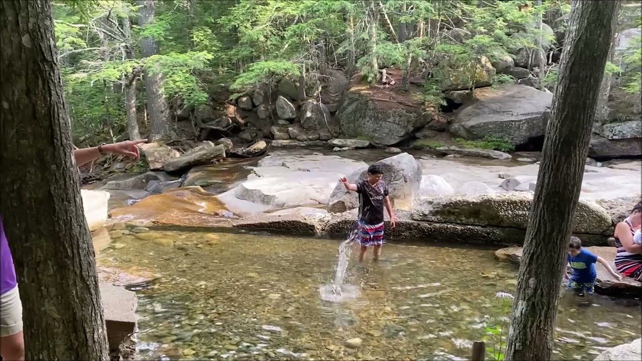 Visiting Diana's Bath, North Conway, New Hampshire, August 7, 2021