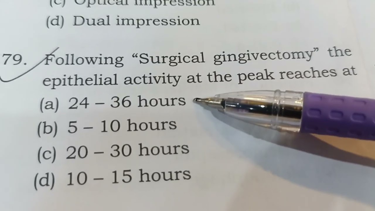 UPPSC dental surgeon exam paper solution part-3 