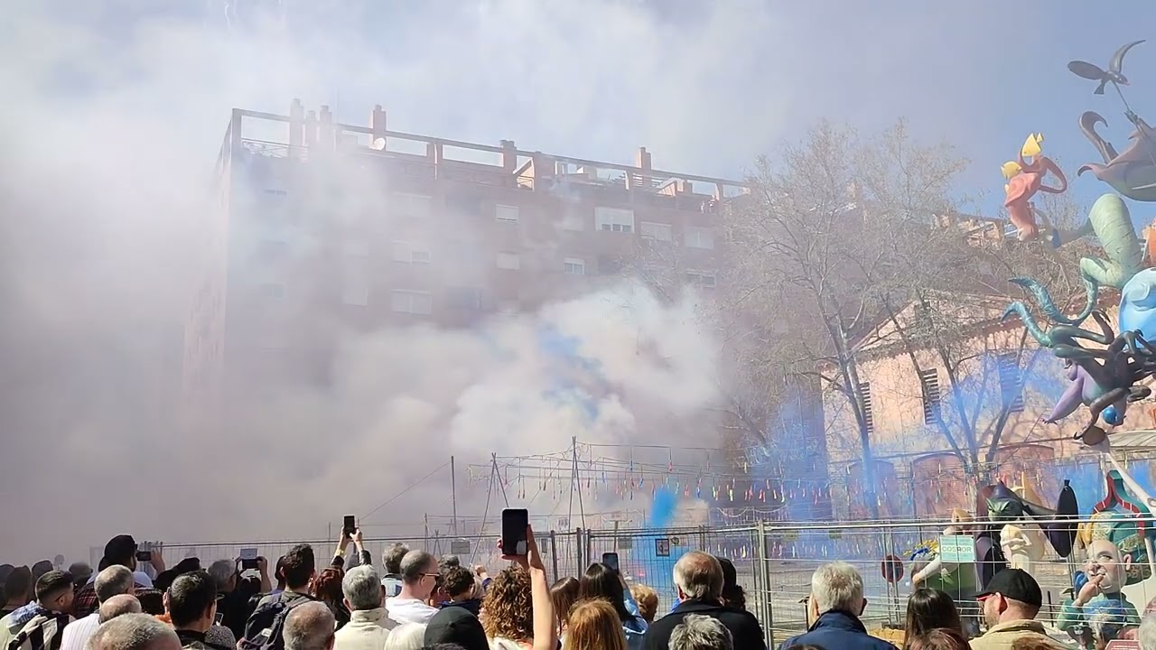 Mascletà Falla Mercado del Cabañal 19 Marzo 2023