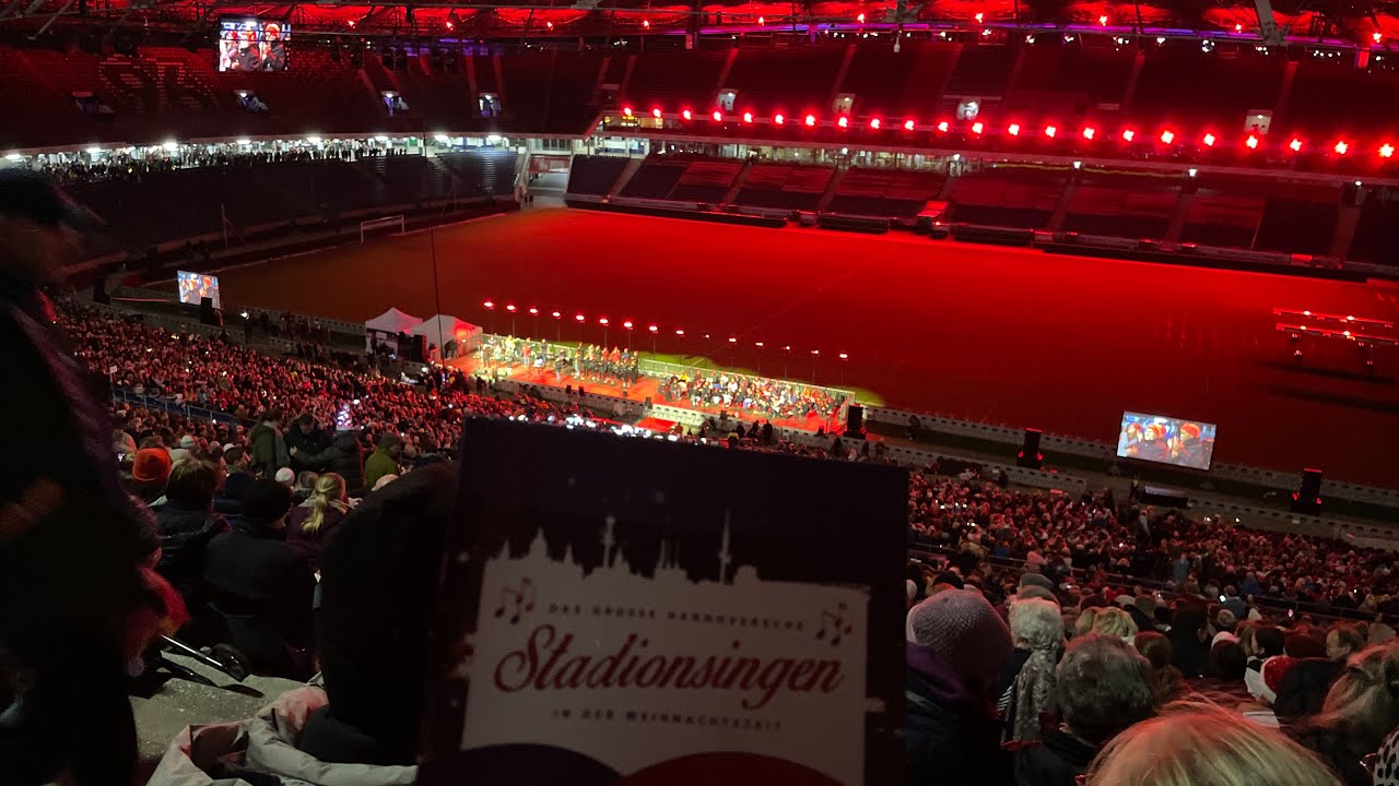 „O du fröhliche“ - das große STADIONSINGEN (Weihnachtssingen) in Hannover 🎶🎅🎄🧑‍🎄🎵