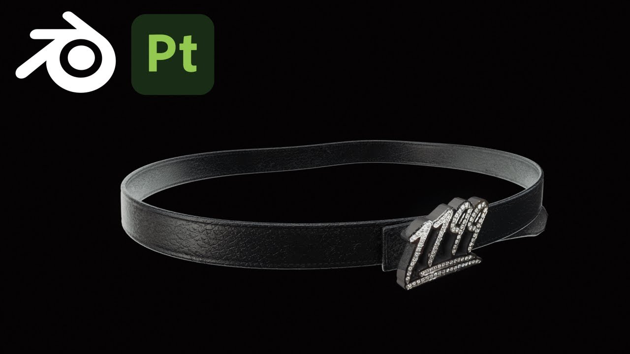 Making Bazo 1199 Belt in Blender and Substance Painter┃Full Process