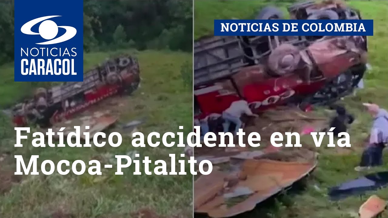 Fatídico accidente en vía Mocoa-Pitalito: bus se fue a un abismo y al menos 5 personas murieron
