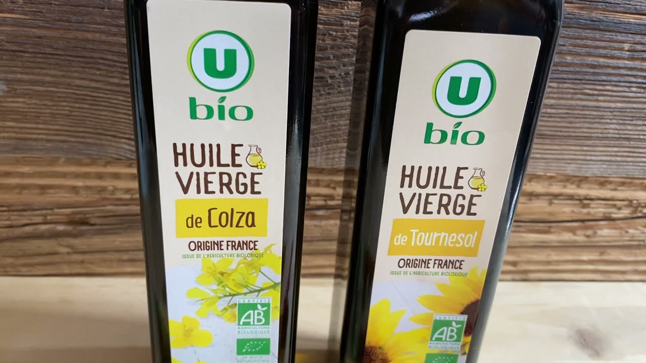 Huiles de colza et tournesol