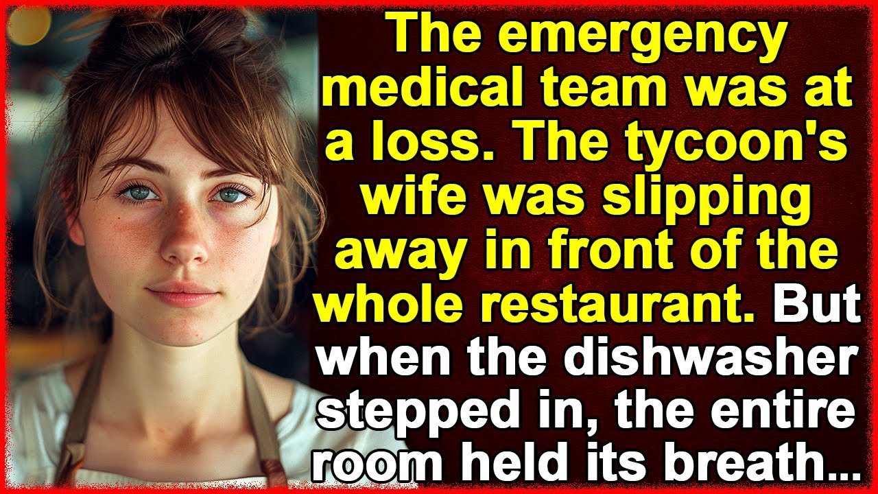 Emergency doctors were powerless. The rich man's wife was fading before the whole restaurant...