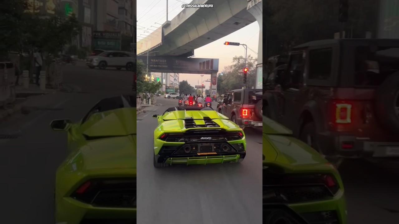 Lamborghini Huracan evo Spyder in Verde citrea shade 💚💫