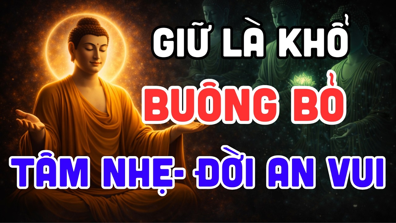 Phật Dạy: Không Phải Đời Khổ, Mà Là Ta Ôm Quá Nhiều-BUÔNG BỎ Để Tâm An | Tu Phật Tại Gia