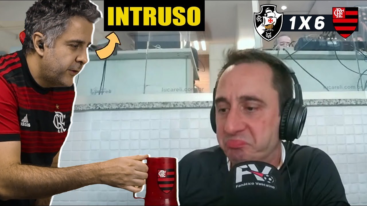(INTRUSO) NAS LIVES DO FÁBIO AZEVEDO E CASIMIRO - VASCO 1 X 6 FLAMENGO