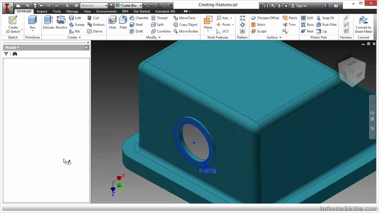 Autodesk Inventor - Configured Design Tutorial | Creating iFeatures