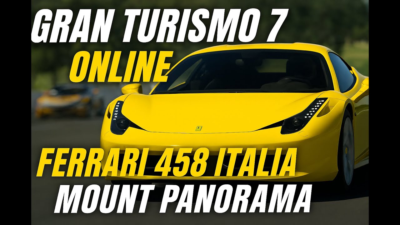 Gran Turismo 7 Online: Batalha Insana com Ferrari 458 Italia em Mount Panorama
