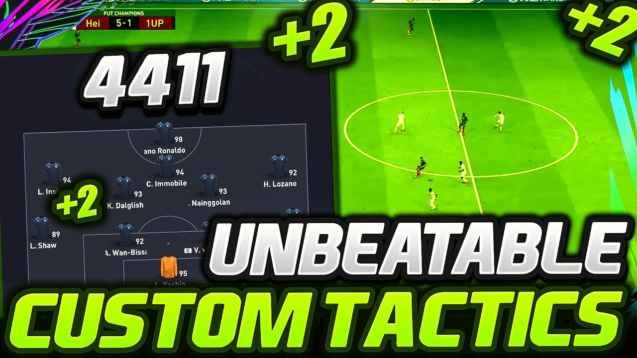 FIFA 21 | THE ULTIMATE *UNBEATABLE* 4411 BEST CUSTOM TACTICS/INSTRUCTIONS IN FIFA 21! (BROKEN!)
