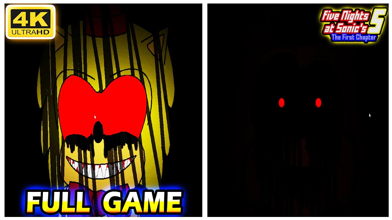 Five Nights at Sonic's 5: The First Chapter - 100% Full Walkthrough (All Nights & Endings) (UHD)