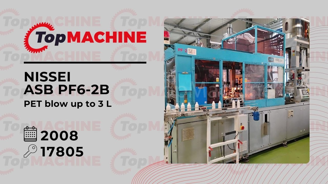 NISSEI ASB PF6-2B PET injection blow molding machine used