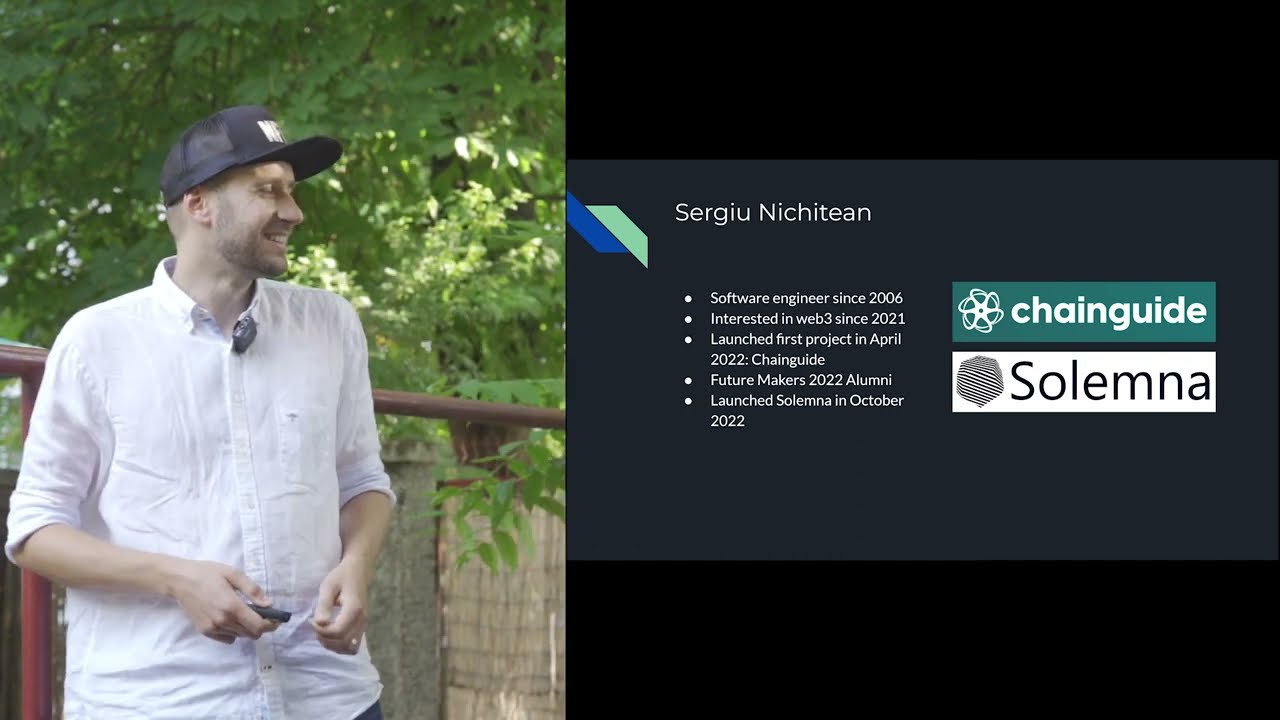 Solemna Co-founder Sergiu Nichitean - Solana NFTs @ Web3 Meetup #4 Timisoara #solana #solananft