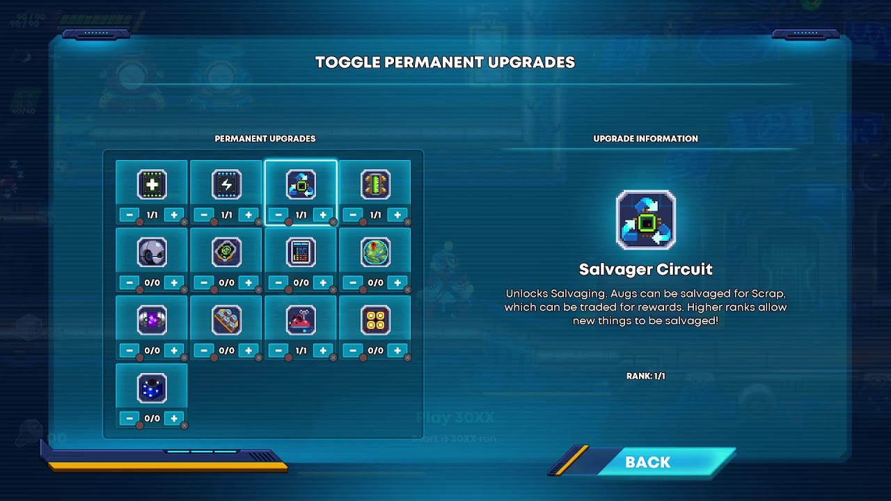 Checking out 30XX - Megaman X styled roguelike