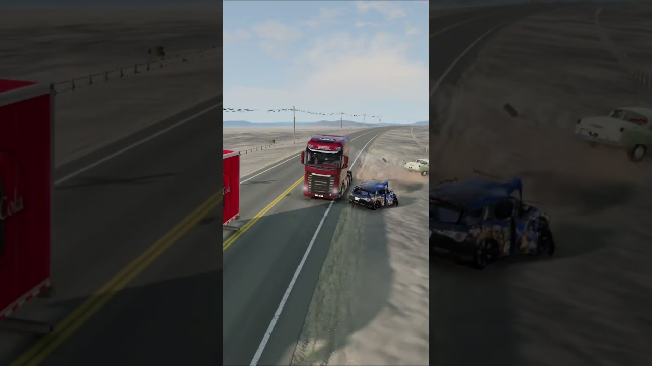 Highway Crashes #329 #beamngdrive #crashdrive #crash #beamngcrashes #caraccidents #accident #car