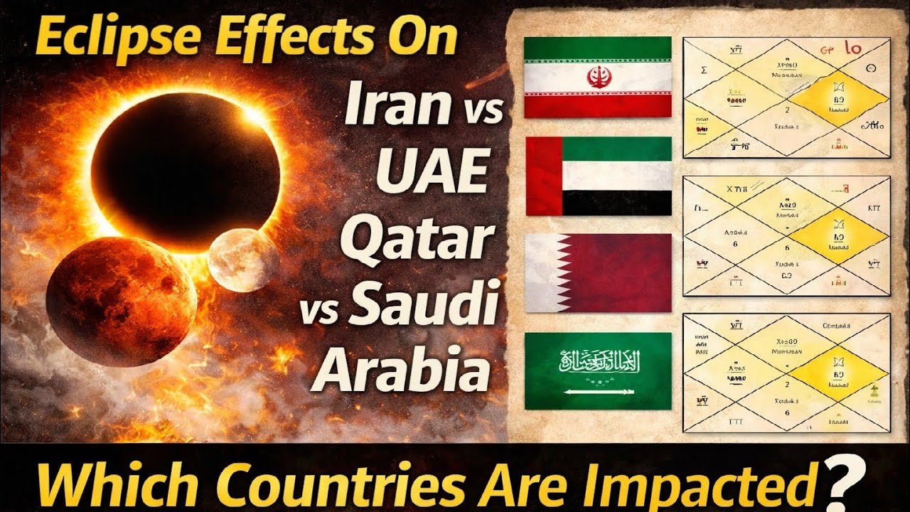 Eclipse and Middle East war Timing as per Vedic Astrology