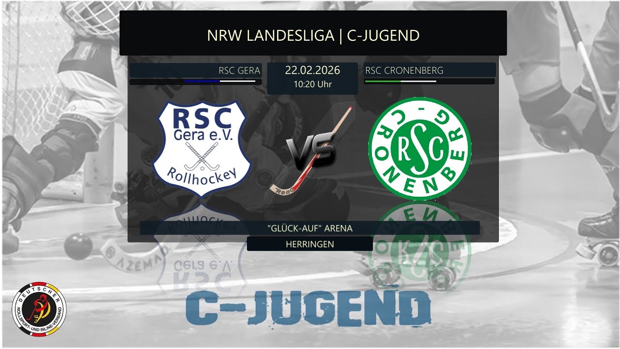 🏑 ROLLHOCKEY NRW-LIGA 25/26 | C-JUGEND | RSC Gera vs. RSC Cronenberg