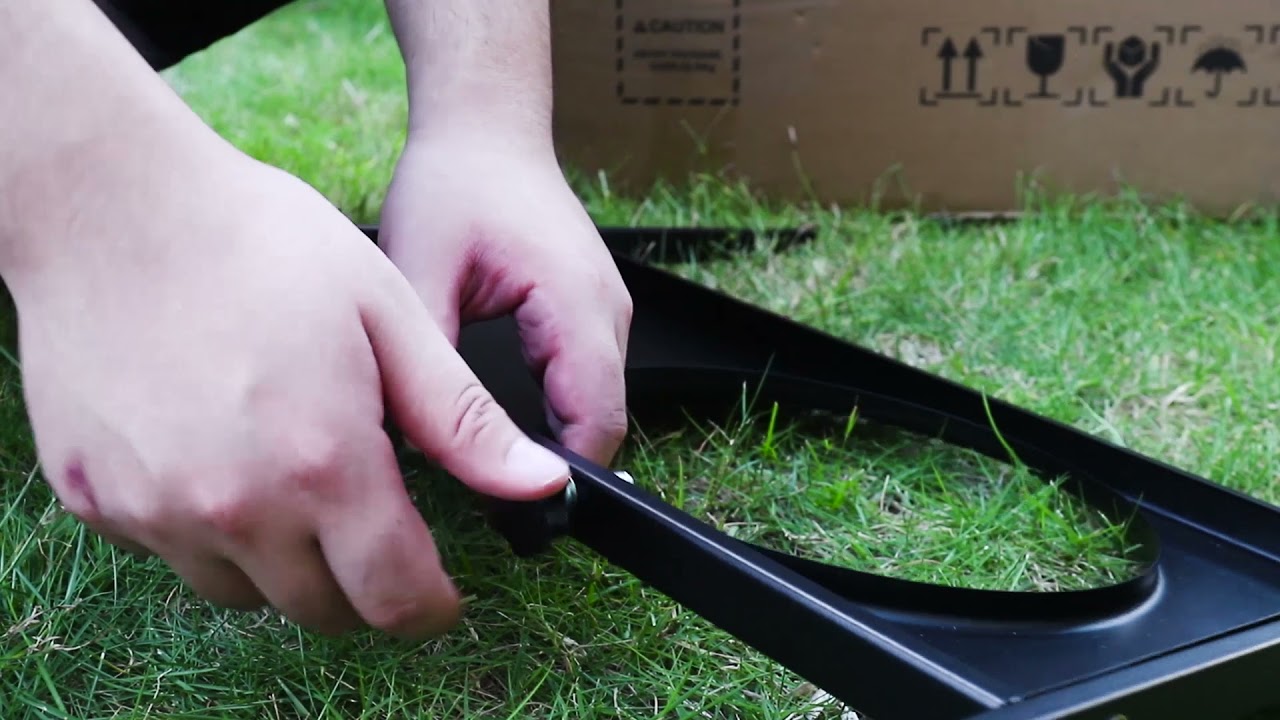 How to assemble Tacklife 28 Inch Fire Pit Table-GFP02