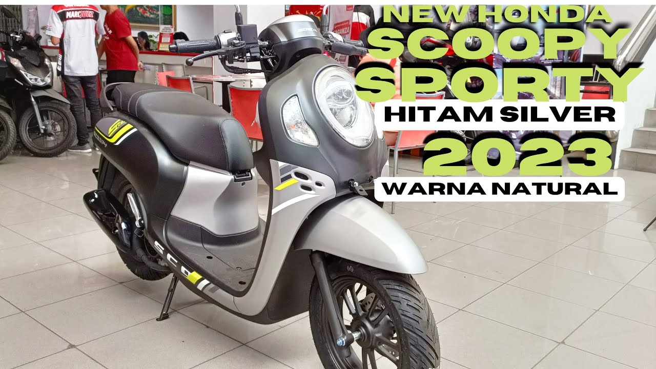 NEW HONDA SCOOPY SPORTY HITAM SILVER #2023 #scoopy #kartikasarimalang