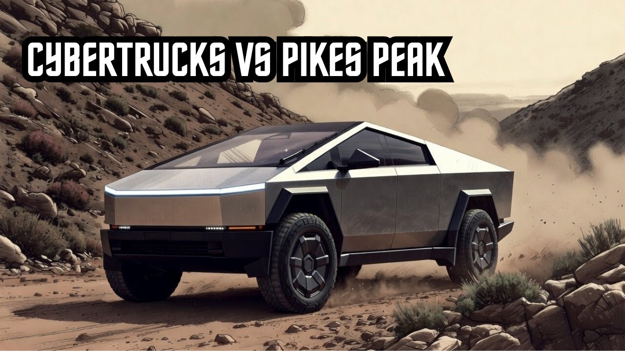World's Highest Tesla Light Show Pikes Peak - 14,115 feet - Off Roading With Cybertrucks!