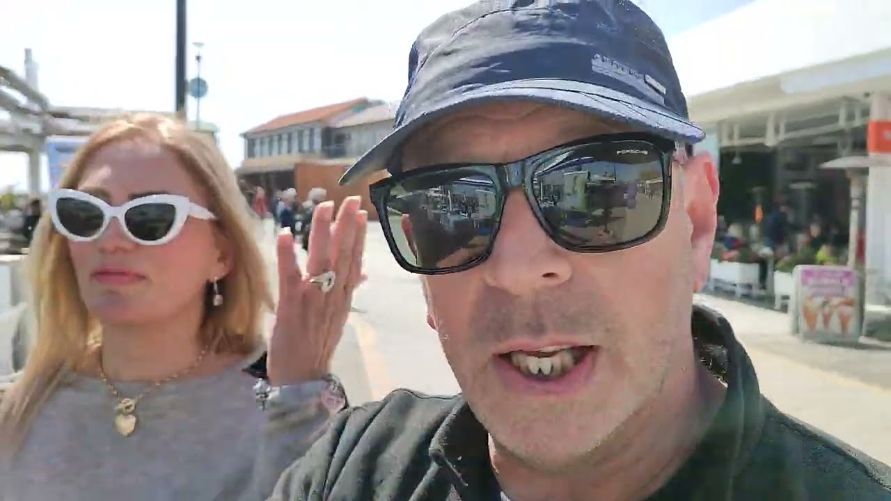 We meet CoCo the Pelican in the Kato Paphos harbour Paphos Cyprus