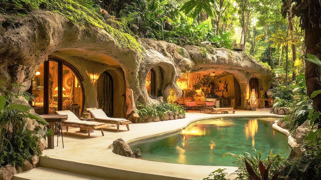 The Most Beautiful Cave House in the World: A Stunning Unique Home Nestled In Tropical Forest Area