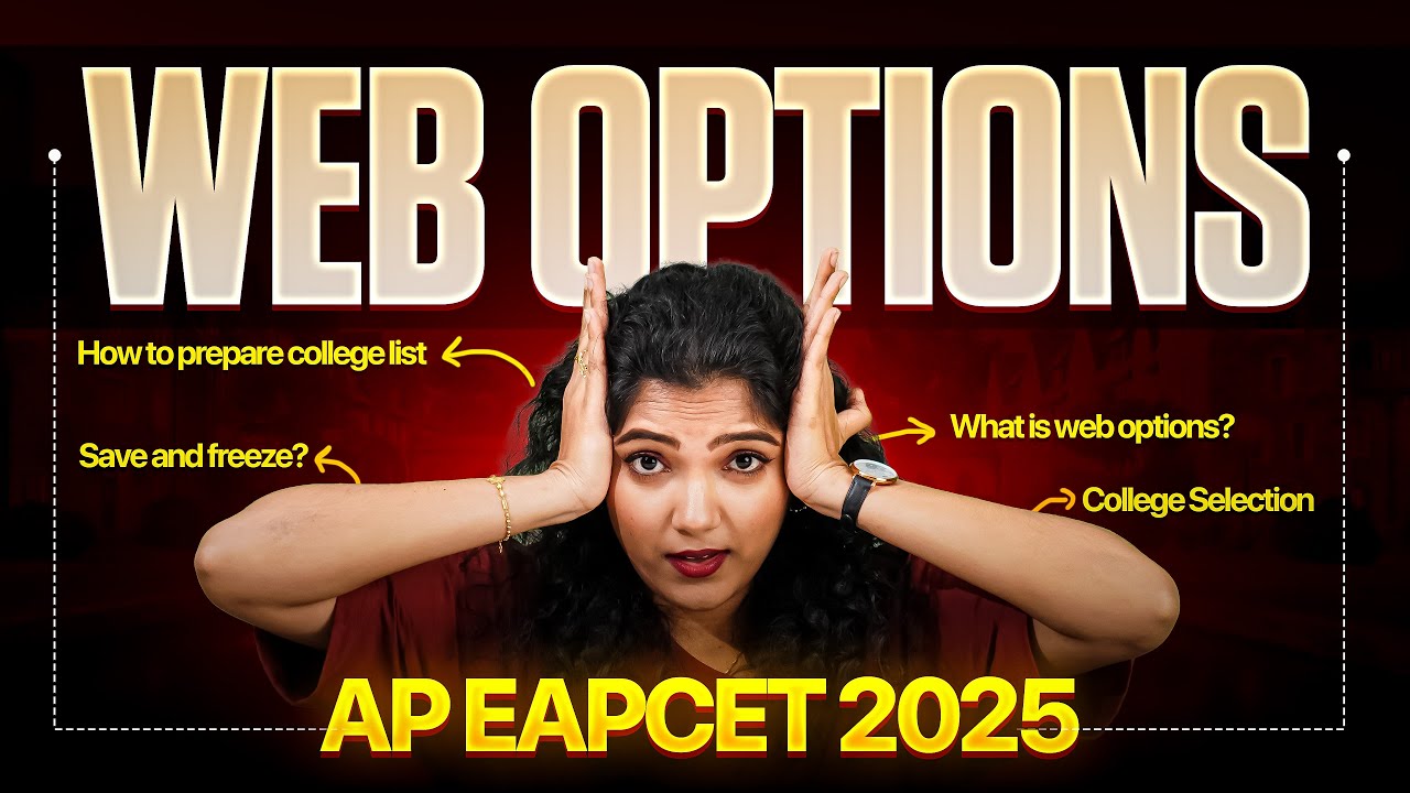 Ap Eamcet 2025 Web Options Step By Step Process | how to choose web options | telugu | EAPCET | 2025