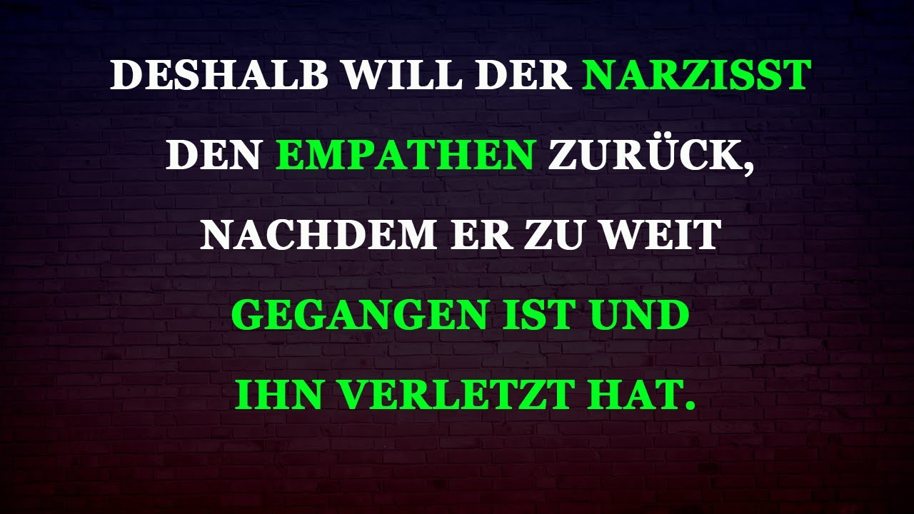 Wenn der Narzisst merkt, was er verloren hat – und dich unbedingt wieder will