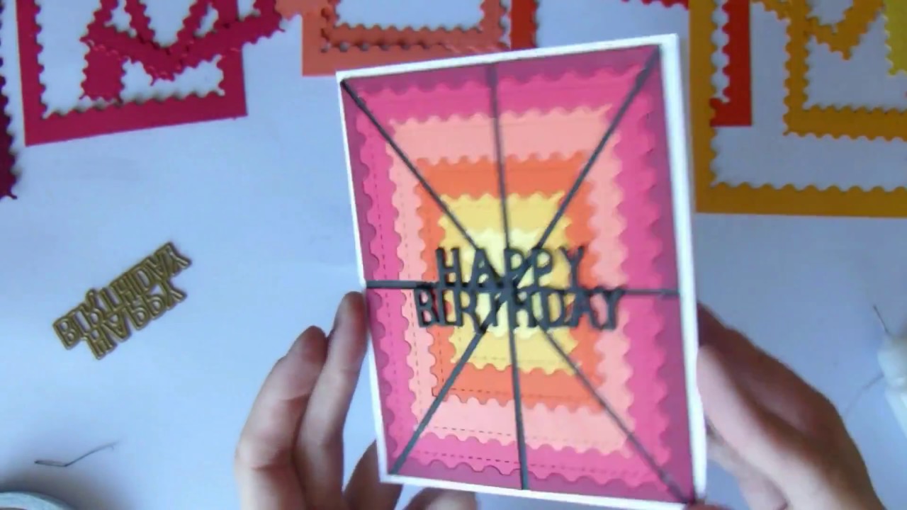Colour Stacking Card Making || Using Aliexpress Die Cuts only|| June 2018