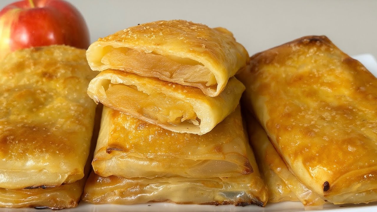 Apple Turnovers Without Puff Pastry❓Try This Rice Paper Hack 👌