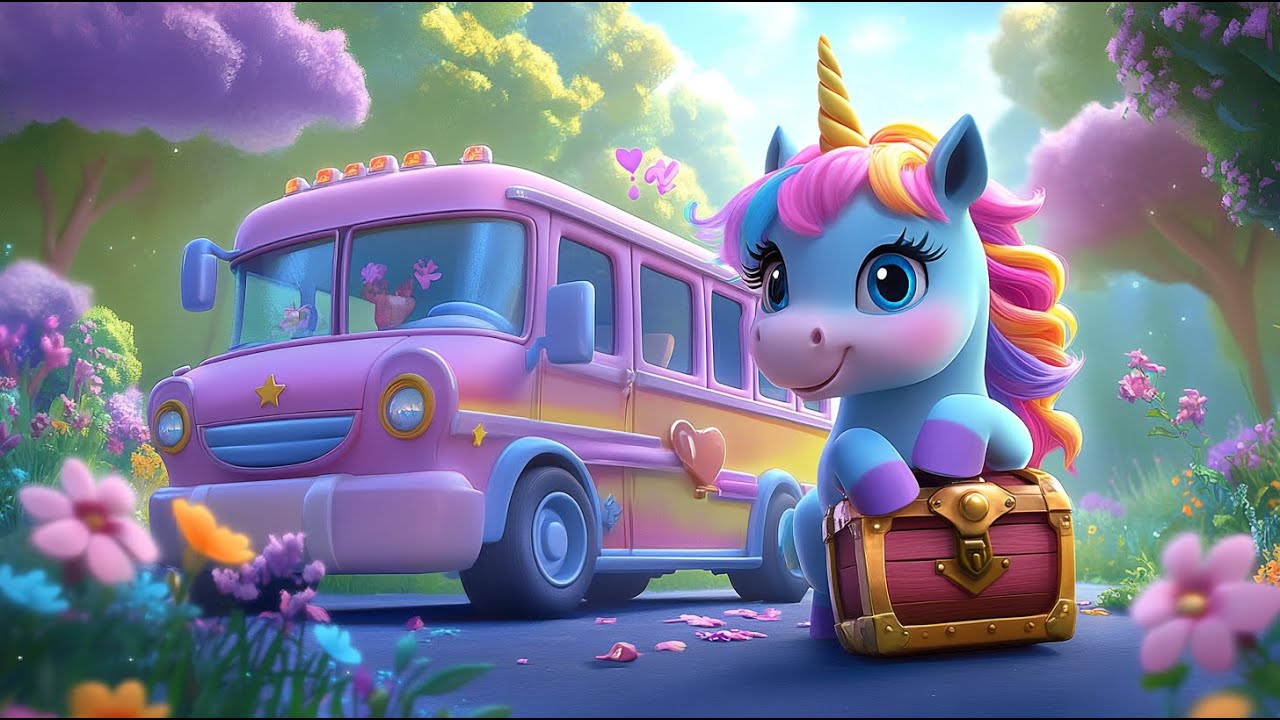🦄 The Unicorn on the Bus Goes Twinkle ✨ | Fun & Magical Ride for Toddlers!