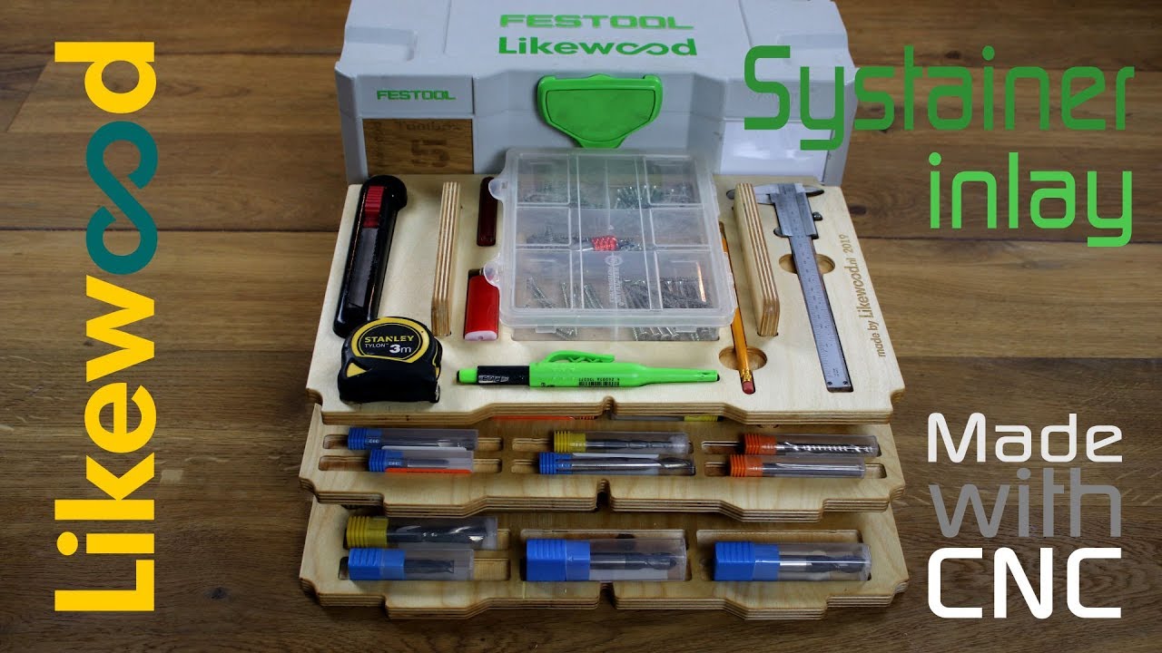 Systainer inlay for router bits | made with CNC