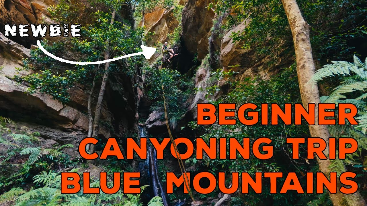 Beginner Canyoning Trip - 30m Abseil - Blue Mountains, Australia (4K)