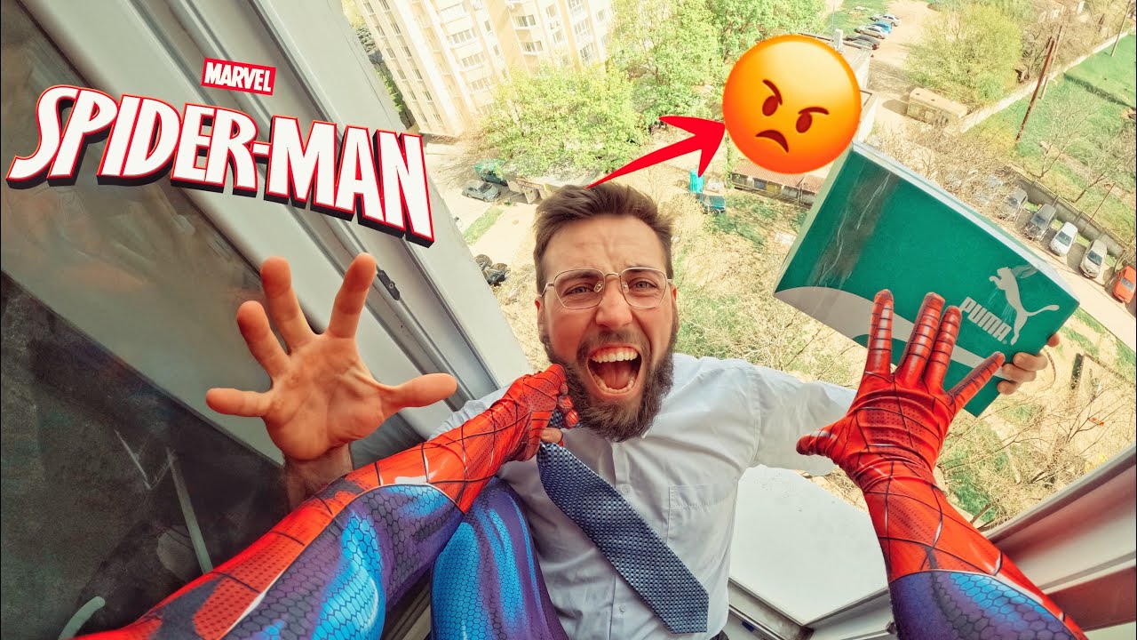 SPIDER-MAN ESCAPING ANGRY DAD 6 in Abandoned house ( Action Parkout Pov Chase) @NOITEN