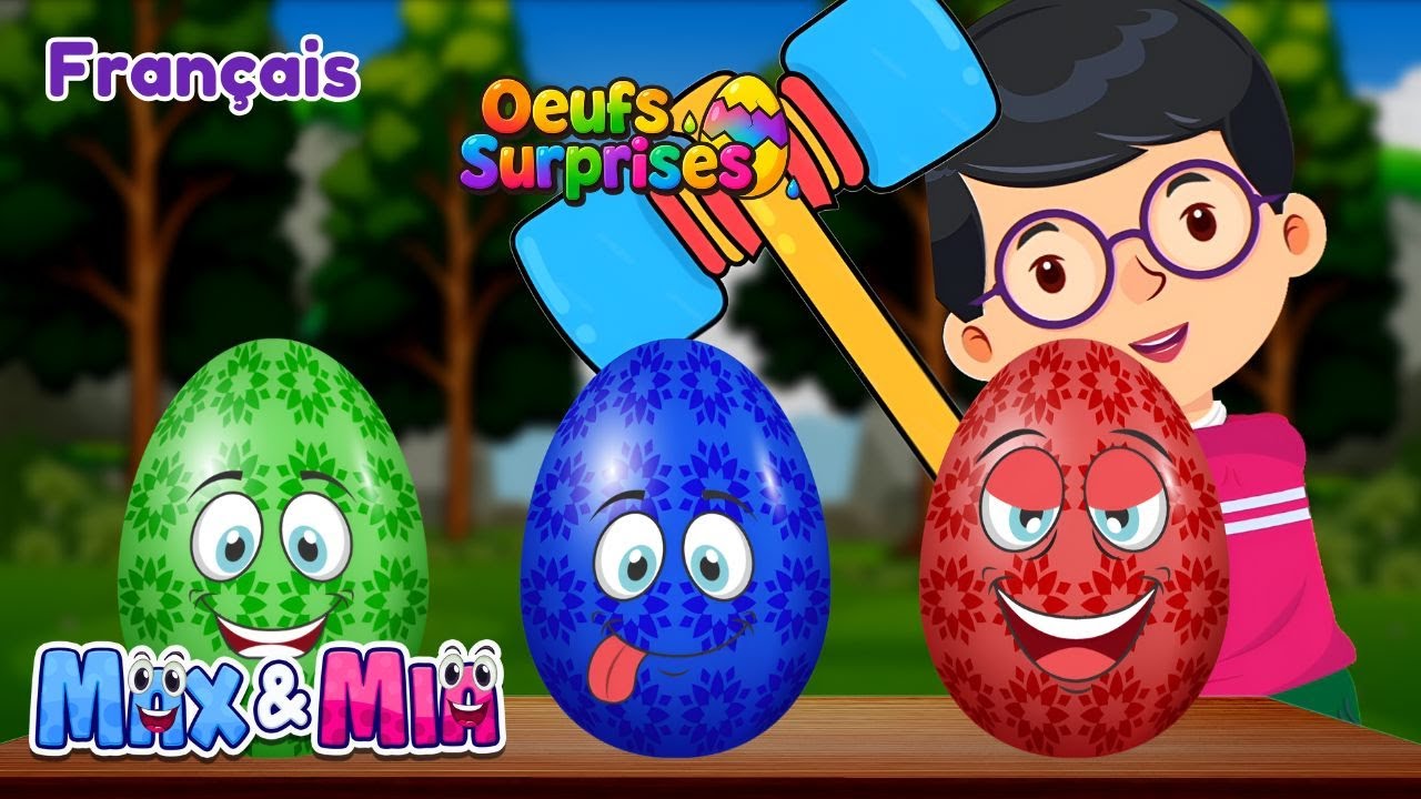 Œufs Surprises Véhicules 🚒🚗 | Chansons pour Enfants – Max and Mia