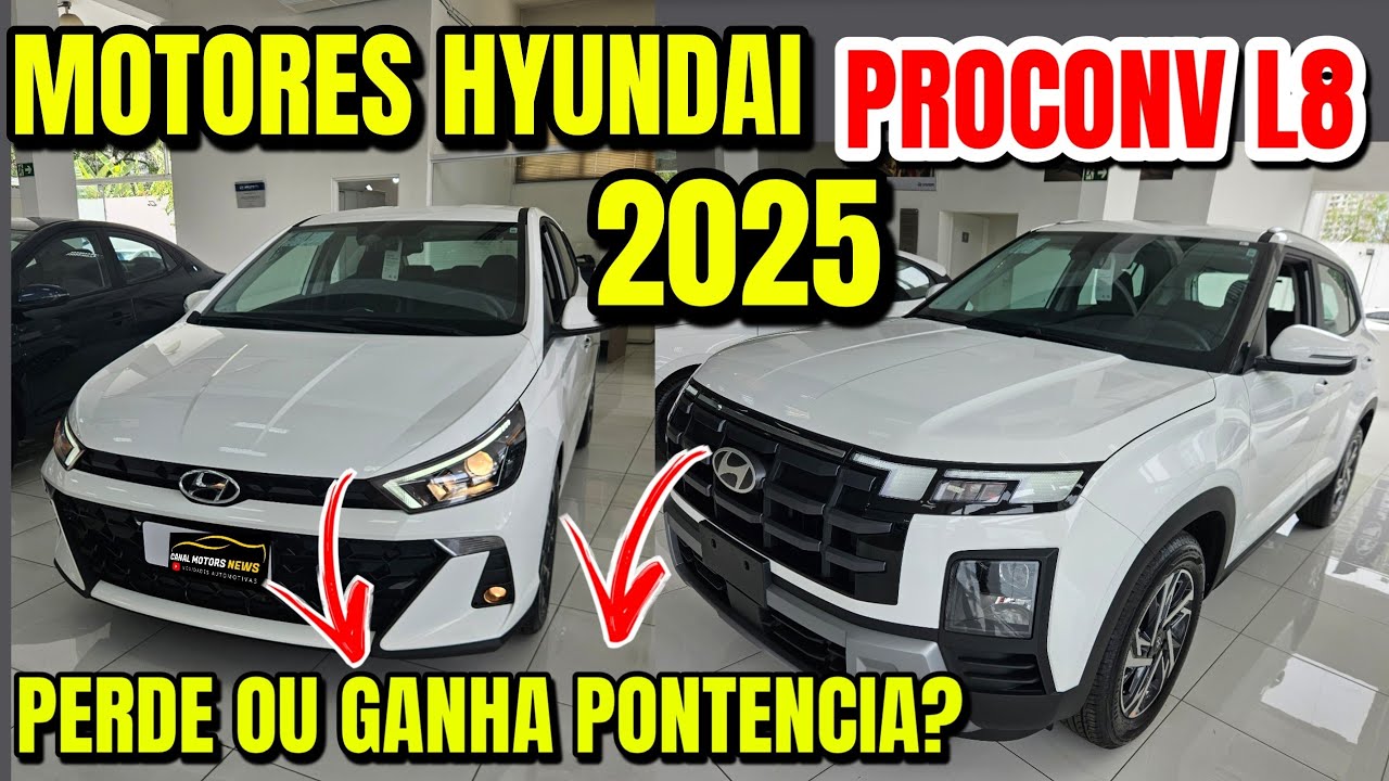 NOVAS POTENCIAS NOS  MOTORES HYUNDAI E SURPREENDE / PROCONV L8 #CRETA2026 /HB20 2026 / CRETA 2026