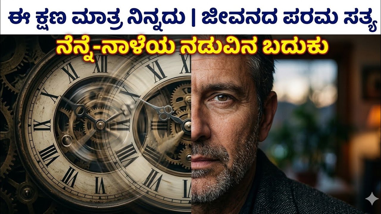 ನೆನ್ನೆ ಕಳೆದುಹೋಯಿತು… ನಾಳೆ ಯಾರಿಗೂ ಗೊತ್ತಿಲ್ಲ… ಬದುಕಬೇಕಾದದ್ದು ಇಂದು!#motivation #youtube #inspiration#fact