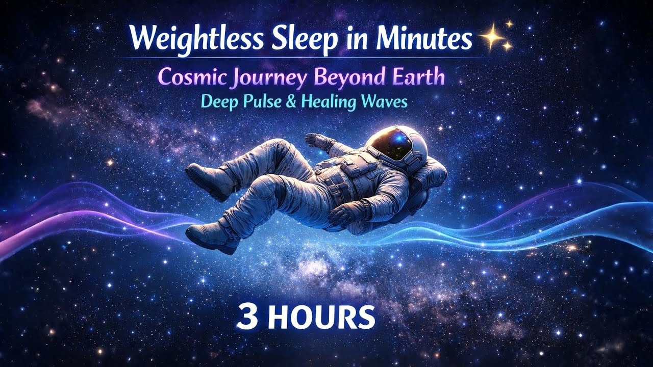 Instant Sleep 4K: Cosmic Waves 💤 You are Safe Now