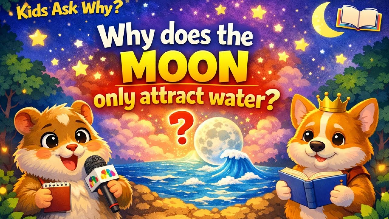 Why Does the Moon Pull Only Water? | Kids Ask Why + Bedtime Story🏰
