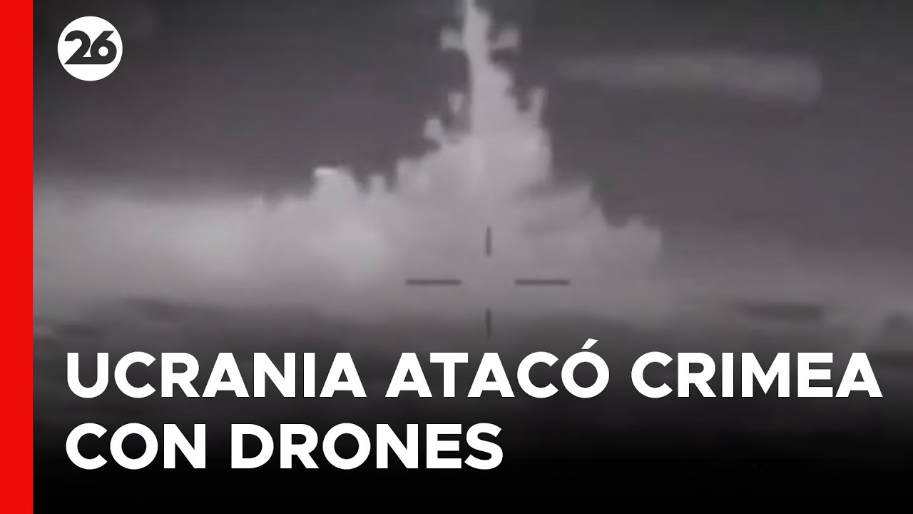 Así atacan los drones ucranianos en la ciudad de Crimea en plena guerra