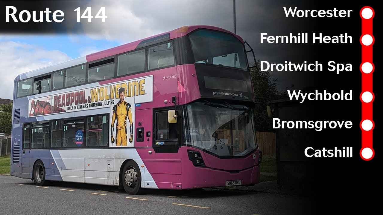 Worcester - Catshill Route 144 | First Worcestershire [Full Route]