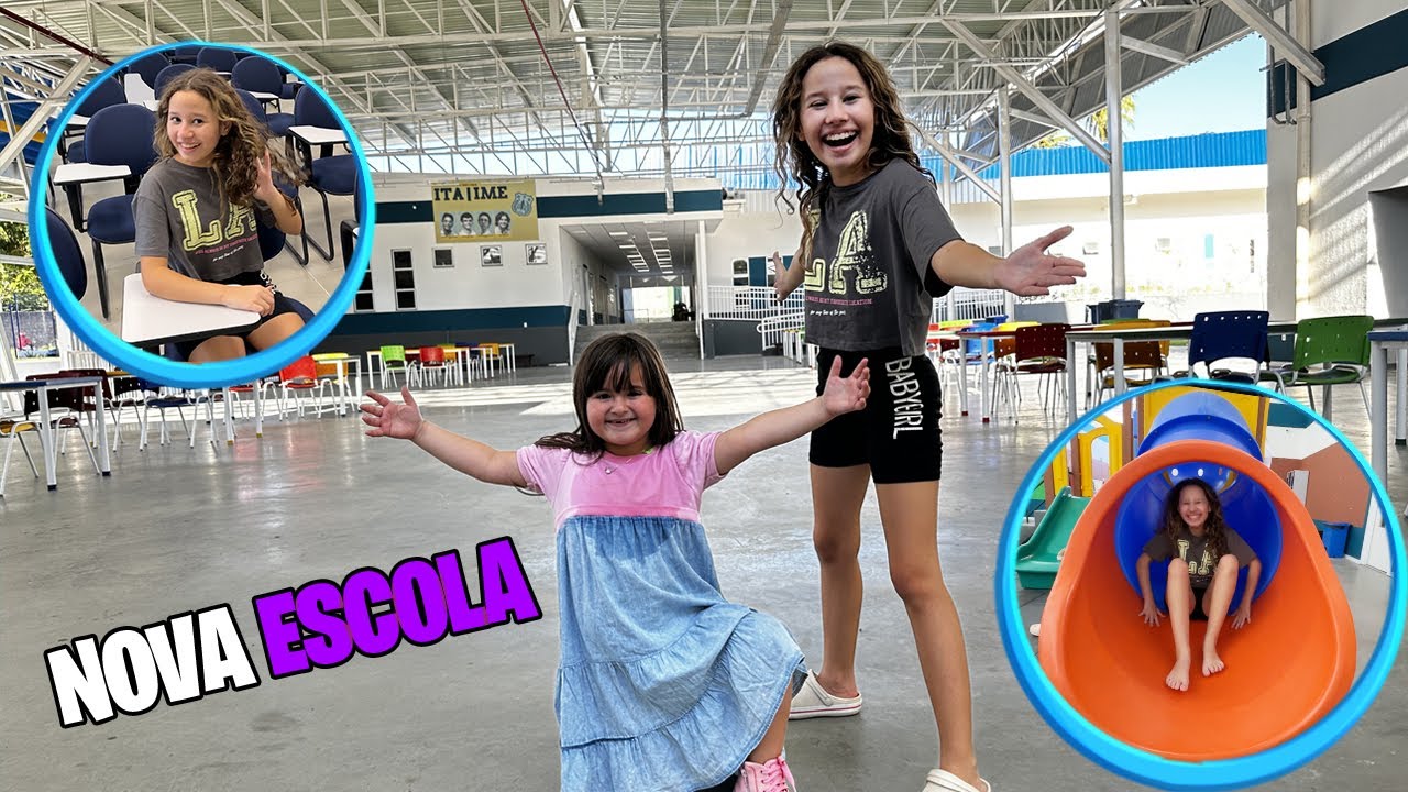 TOUR PELA MINHA nova ESCOLA 🦋 Valentina Pontes