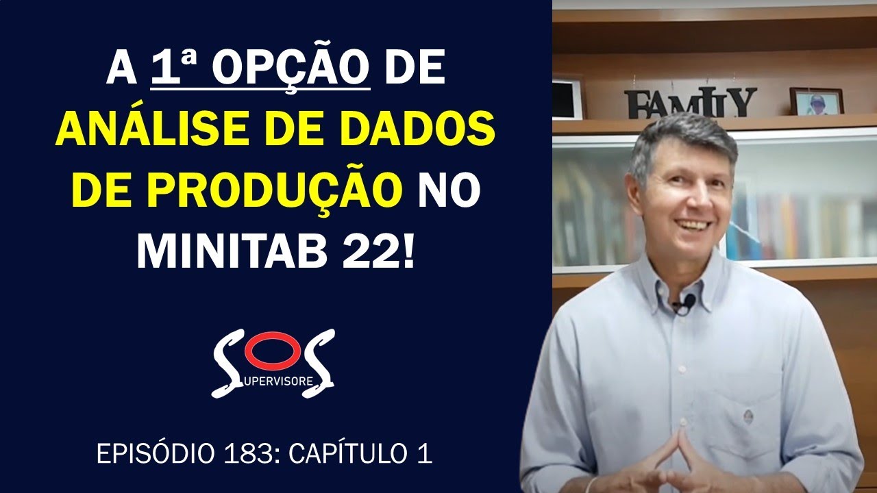 A 1ª OPÇÃO DE ANÁLISE DE DADOS DE PRODUÇÃO NO MINITAB!