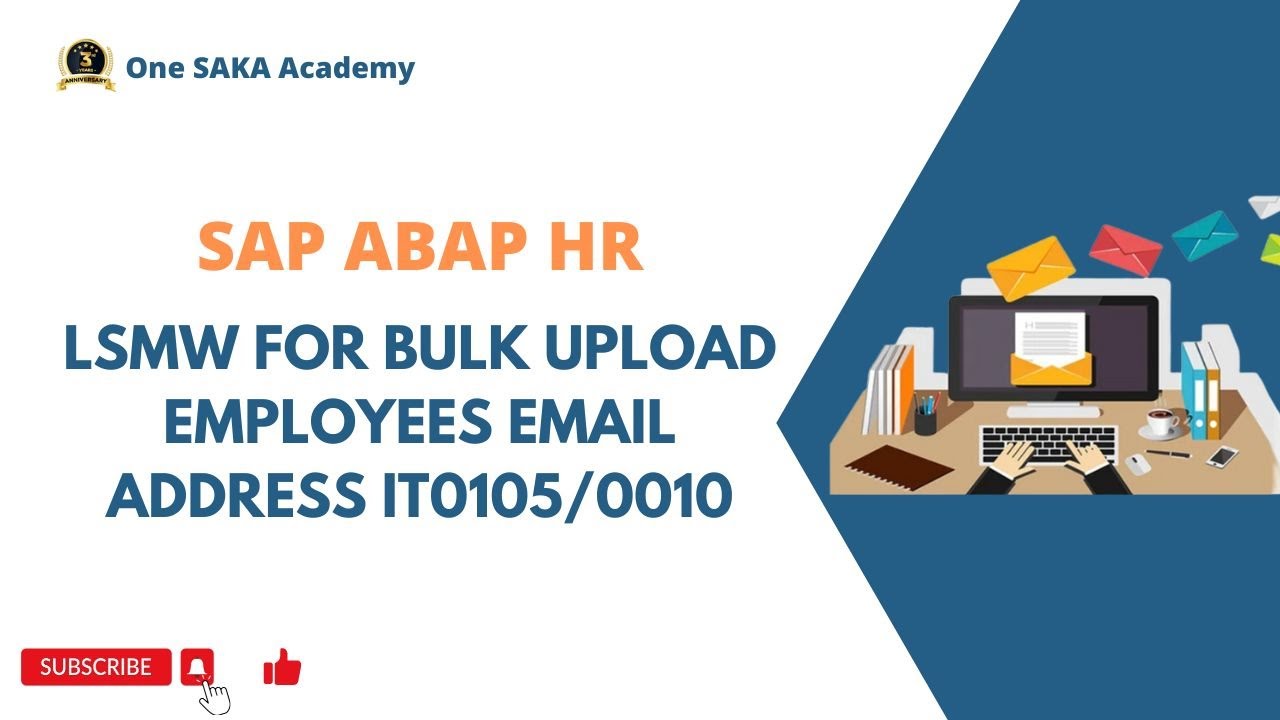 ABAP HR- LSMW for Bulk Upload Employees Email address IT0105/0010