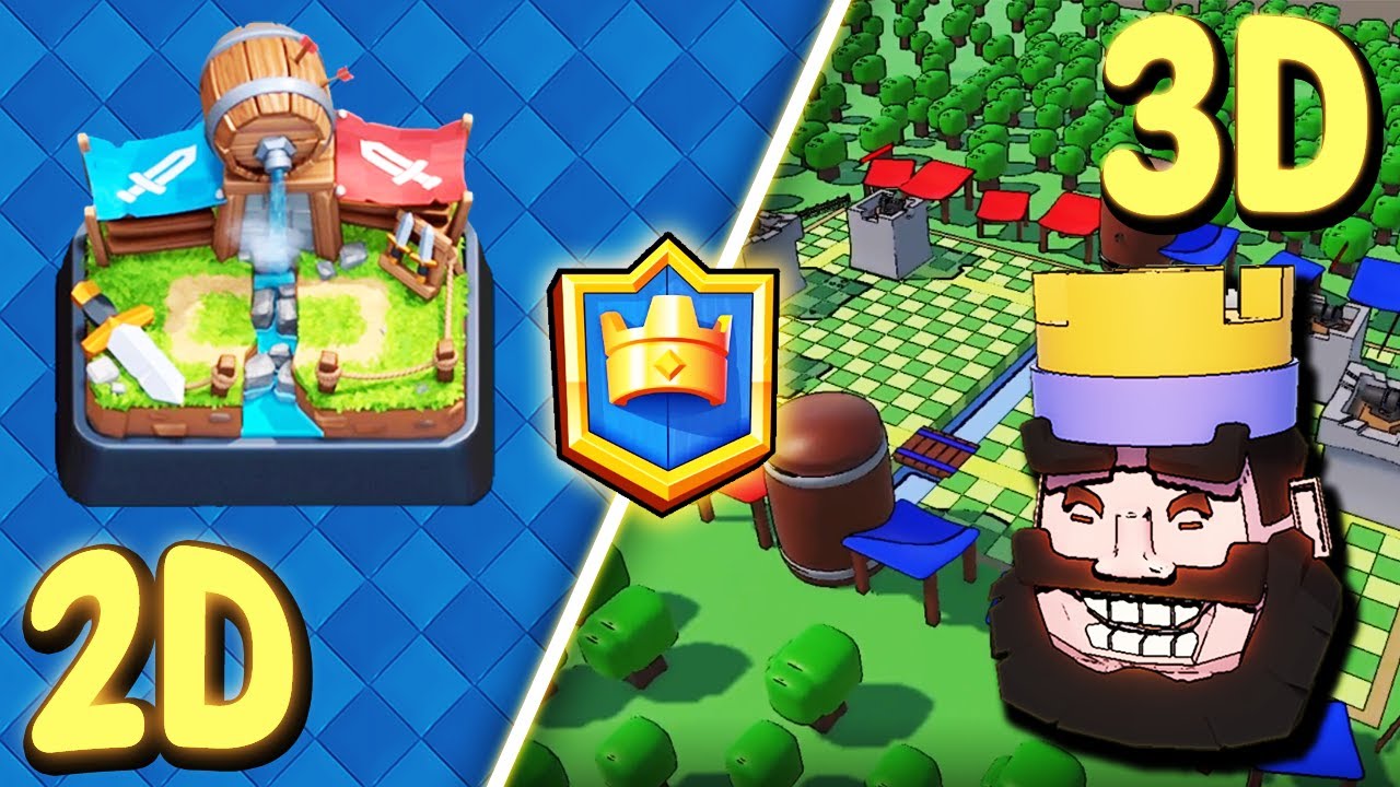 Я переделал Clash Royale, но в 3D.
