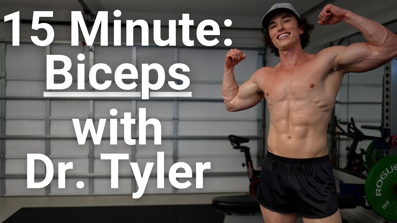 15 MINUTE BICEP WORKOUT (DUMBBELLS) with Dr. Tyler